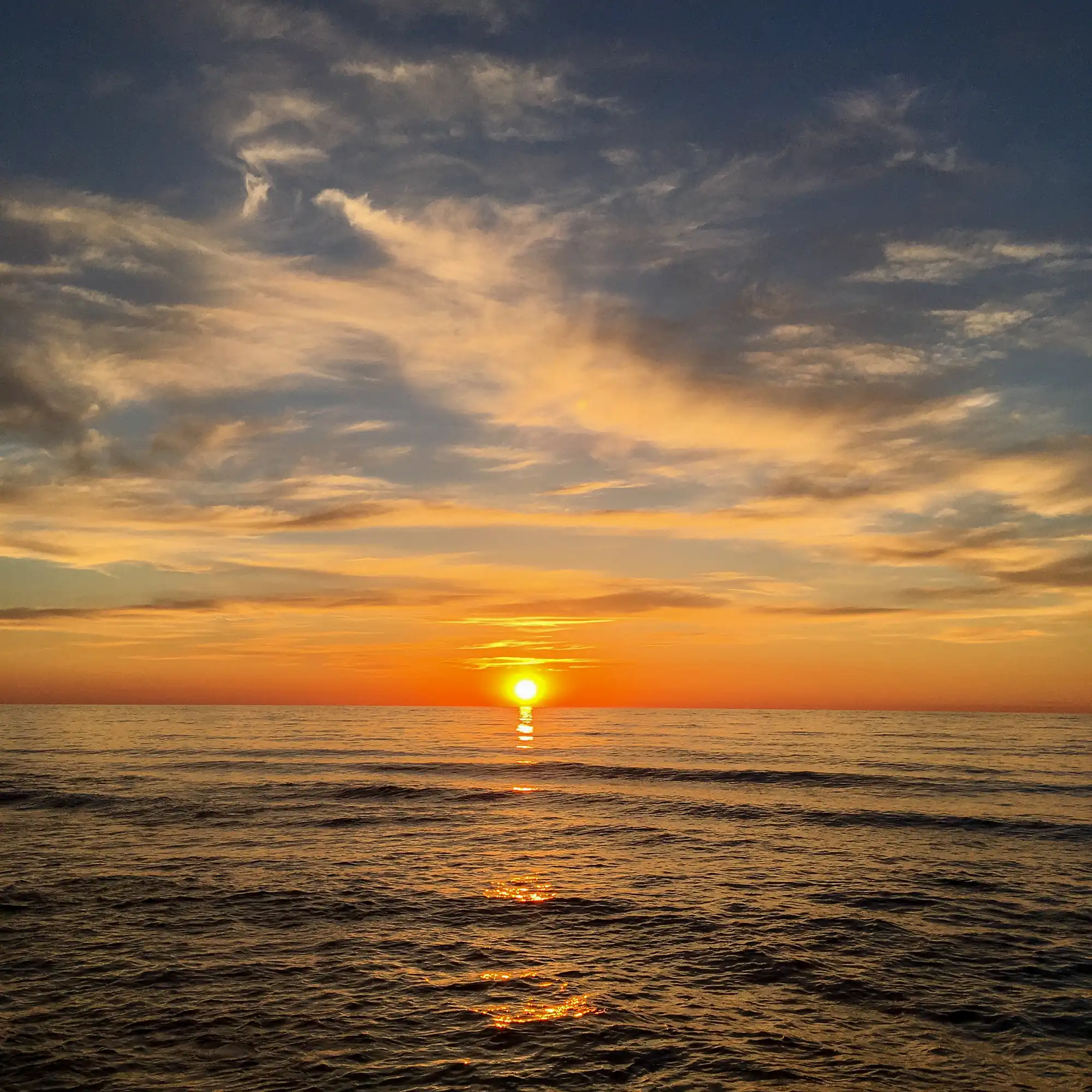 Le coucher de soleil à Scauri ou Mursia